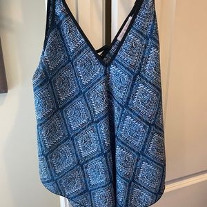 Band of Gypsies Blue v neck tank top